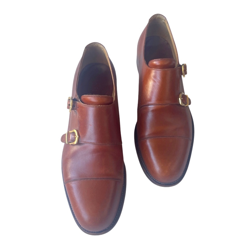 Carmina Double Monks Straps Shoes Women's UK 5.5/US 7.5/EU 38, Tan